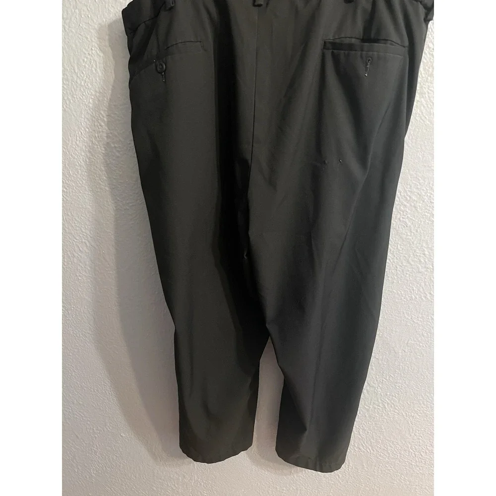 Haggar Pants Men's 46‎ Classic Fit Black Cool Right Performance Flex